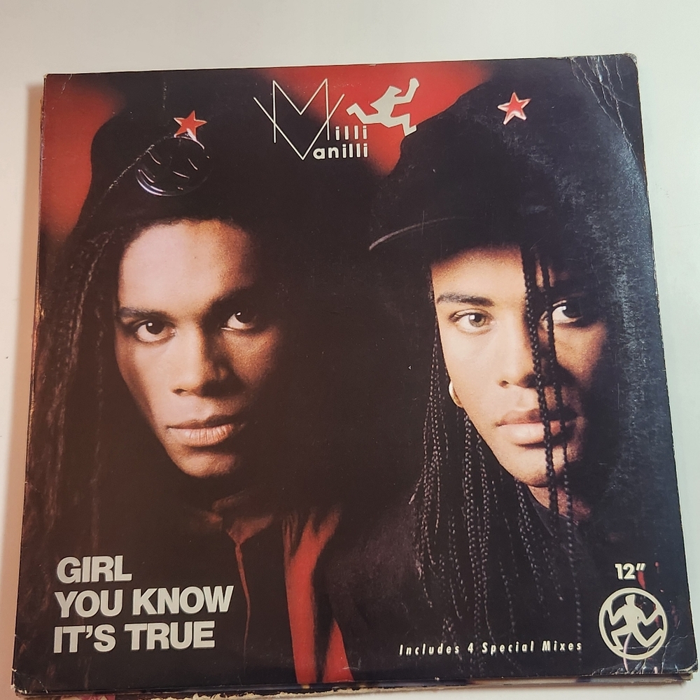 Milli Vanilli 12-inch Vinyl Record Single "Girl You Know It's True"
